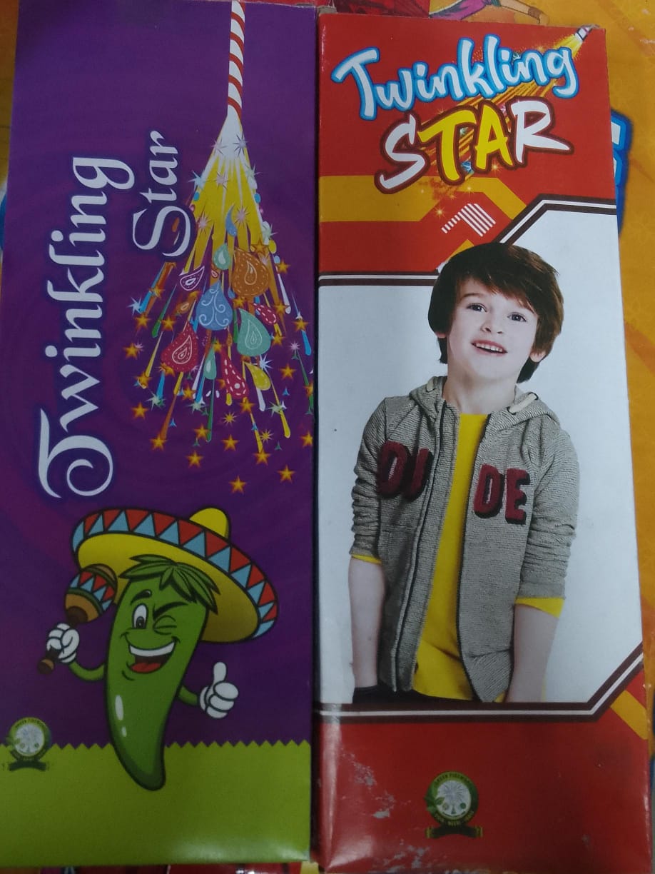 Krish Crackers 4 feet Twinkling Star